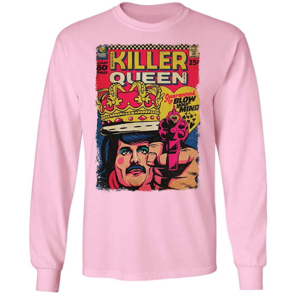 Long Sleeve T-Shirt - TFDAVSZW - Light Pink - 3