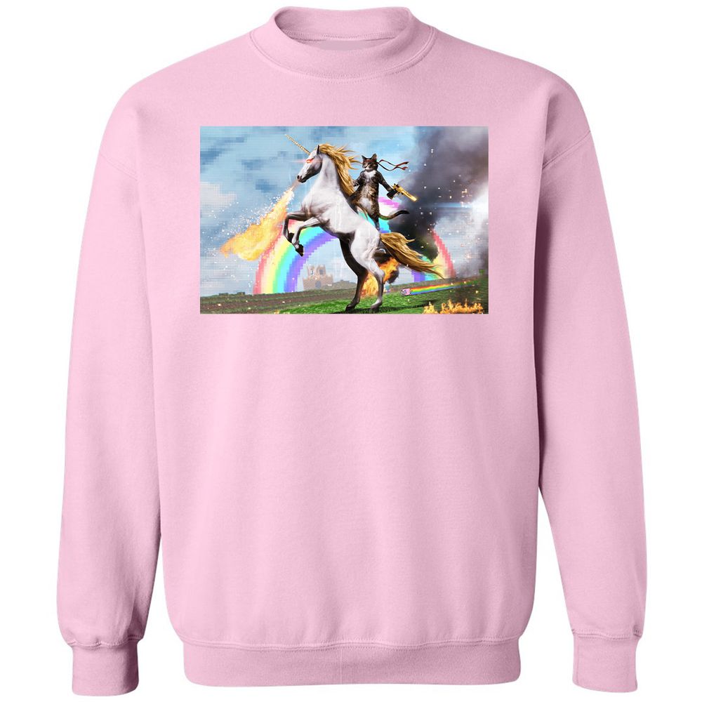 Classic Unisex Sweatshirt - ZNJZDQDG - Light Pink - 3