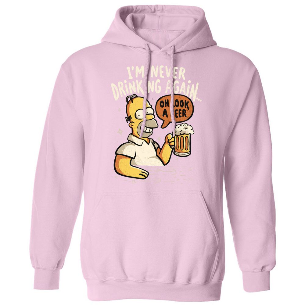 Classic Unisex Hoodie - TS6NVQFX - Light Pink - 3