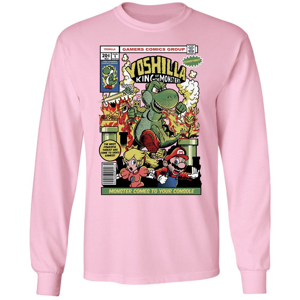 Long Sleeve T-Shirt - LVKVERZJ - Light Pink - 3