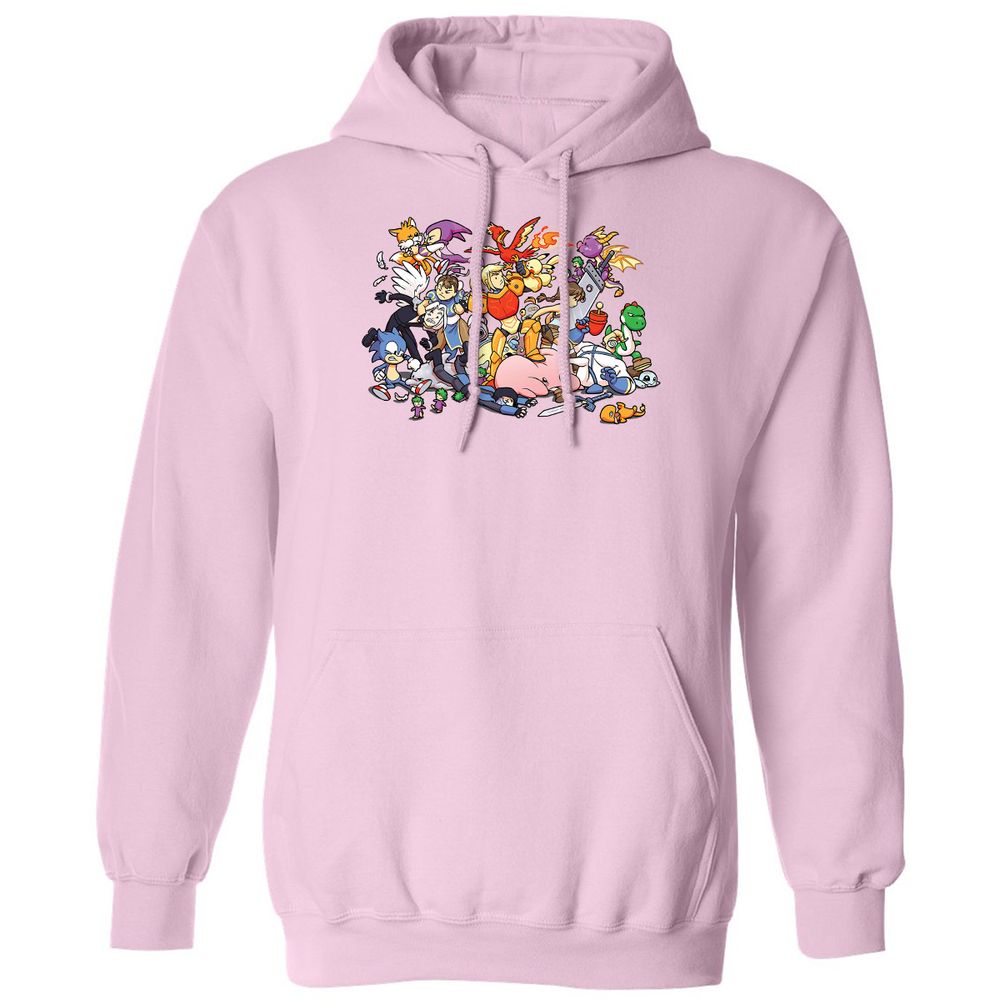 Classic Unisex Hoodie - DJZSD97W - Light Pink - 3