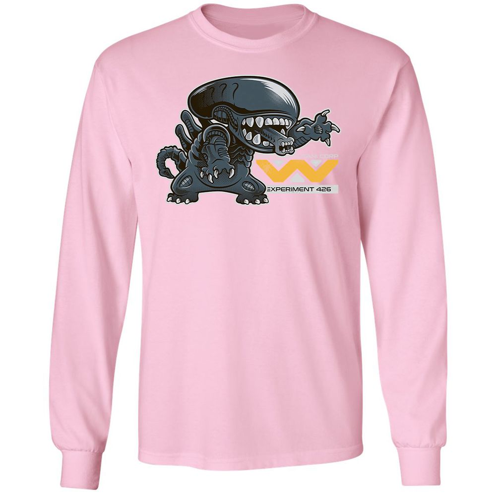 Long Sleeve T-Shirt - B33FJG8Y - Light Pink - 3