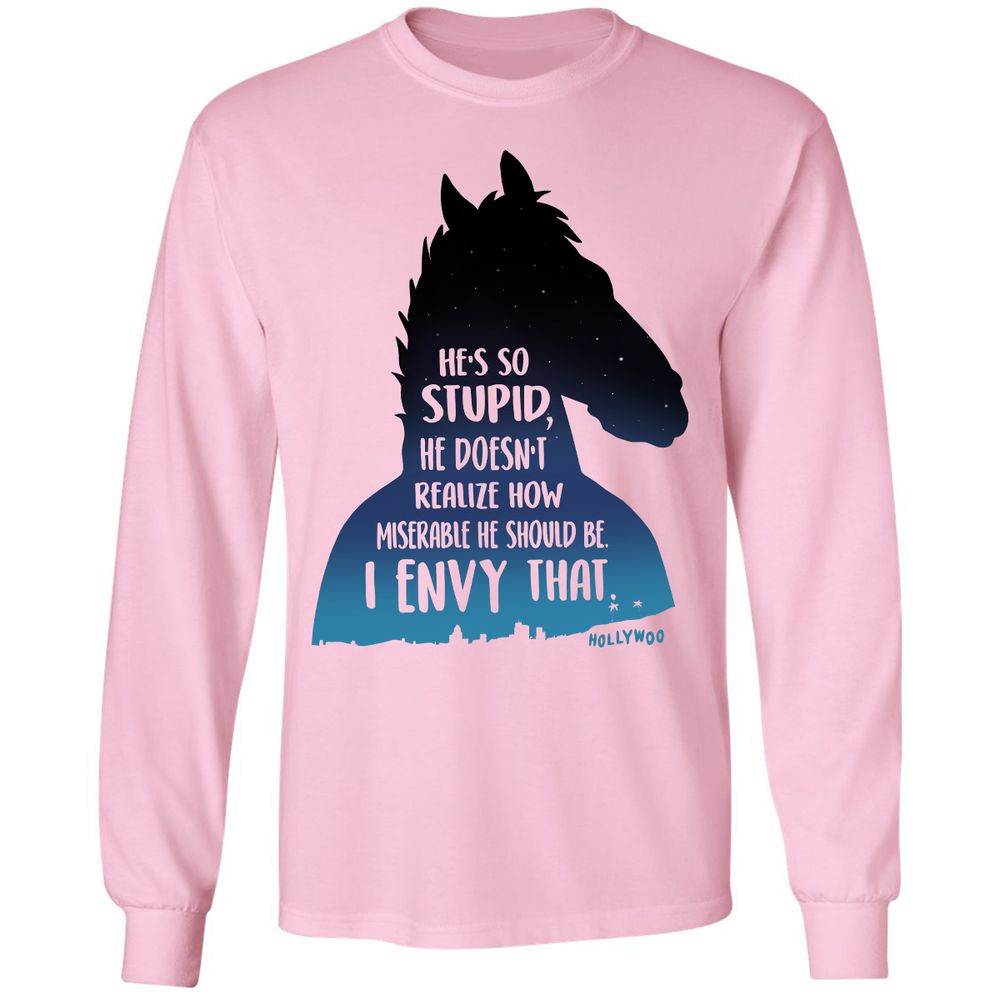 Long Sleeve T-Shirt - GNLTLT7Z - Light Pink - 3