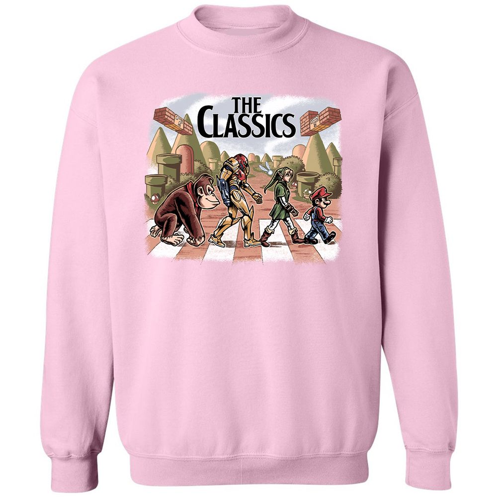 Classic Unisex Sweatshirt - TLSBRKJ1 - Light Pink - 3