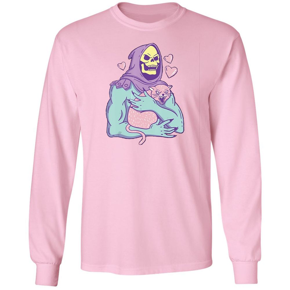 Long Sleeve T-Shirt - M6N3KFMJ - Light Pink - 3