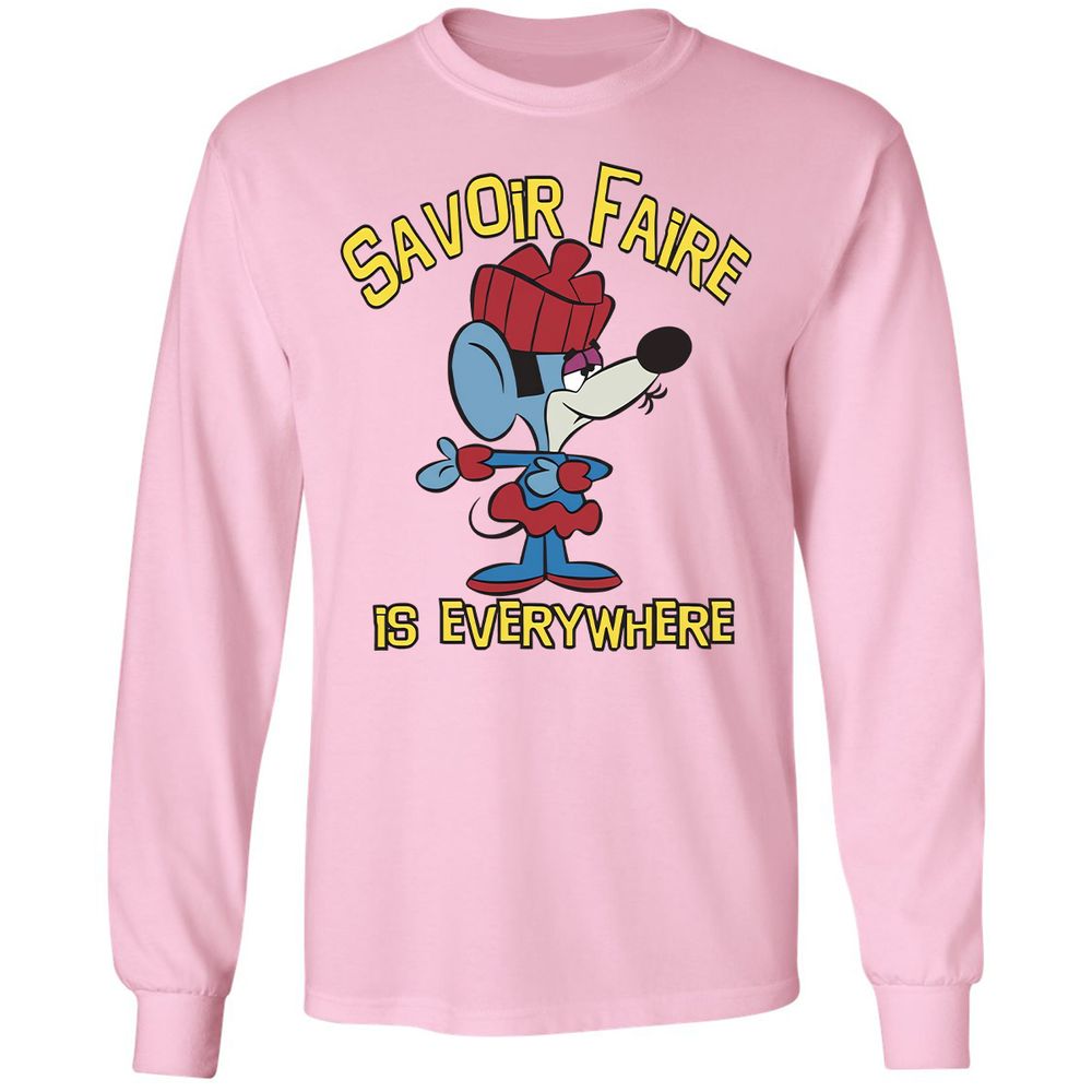 Long Sleeve T-Shirt - SGHNZL85 - Light Pink - 3