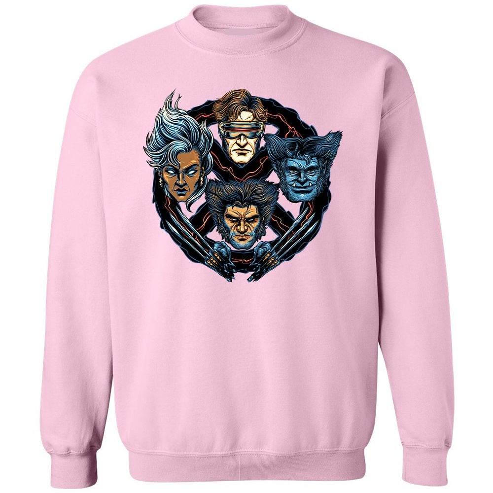 Classic Unisex Sweatshirt - 6X9XFKDL - Light Pink - 3