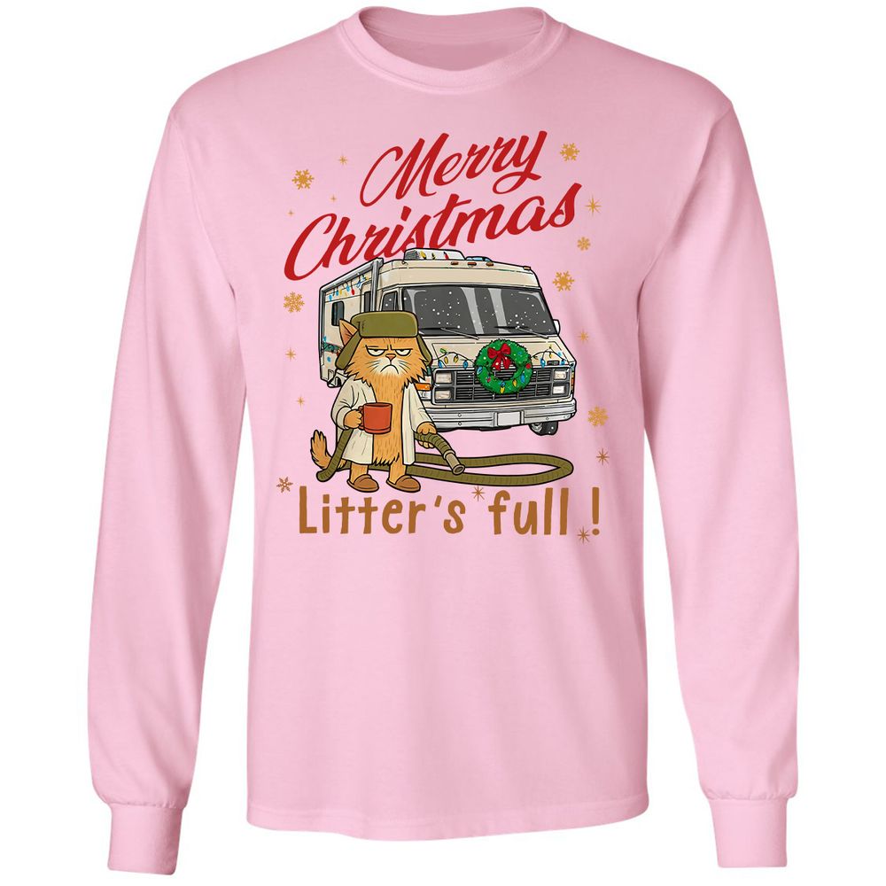 Long Sleeve T-Shirt - QJTQLMAC - Light Pink - 3