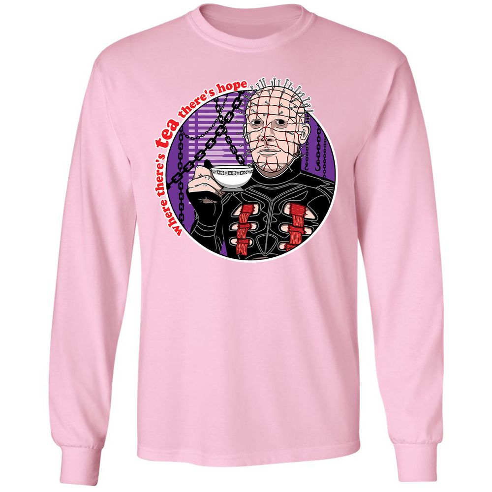 Long Sleeve T-Shirt - TZYPBHEH - Light Pink - 3