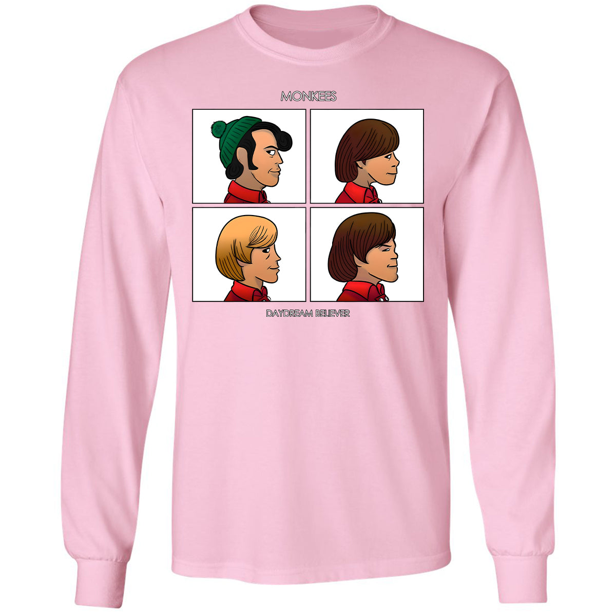 Long Sleeve T-Shirt - NDE5LKDM - Light Pink - 3