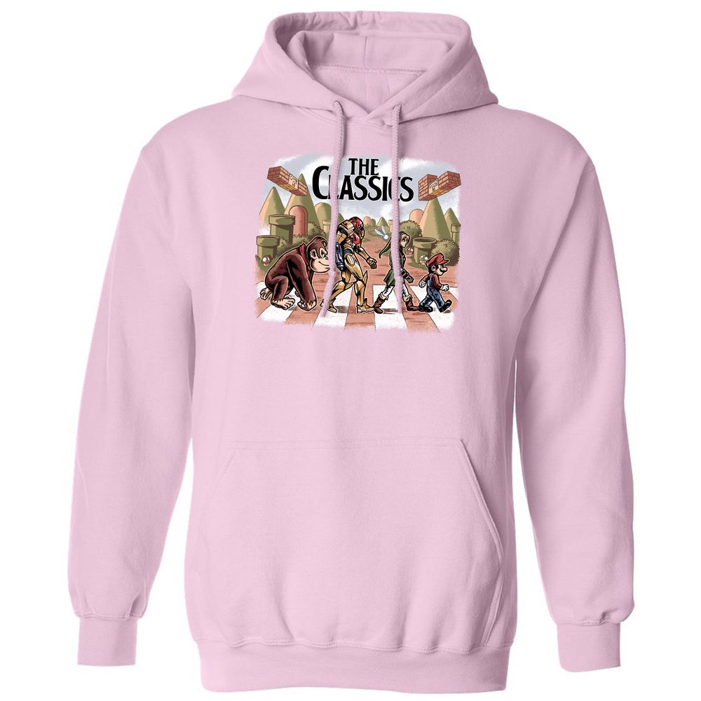 Classic Unisex Hoodie - P1G65DSD - Light Pink - 3