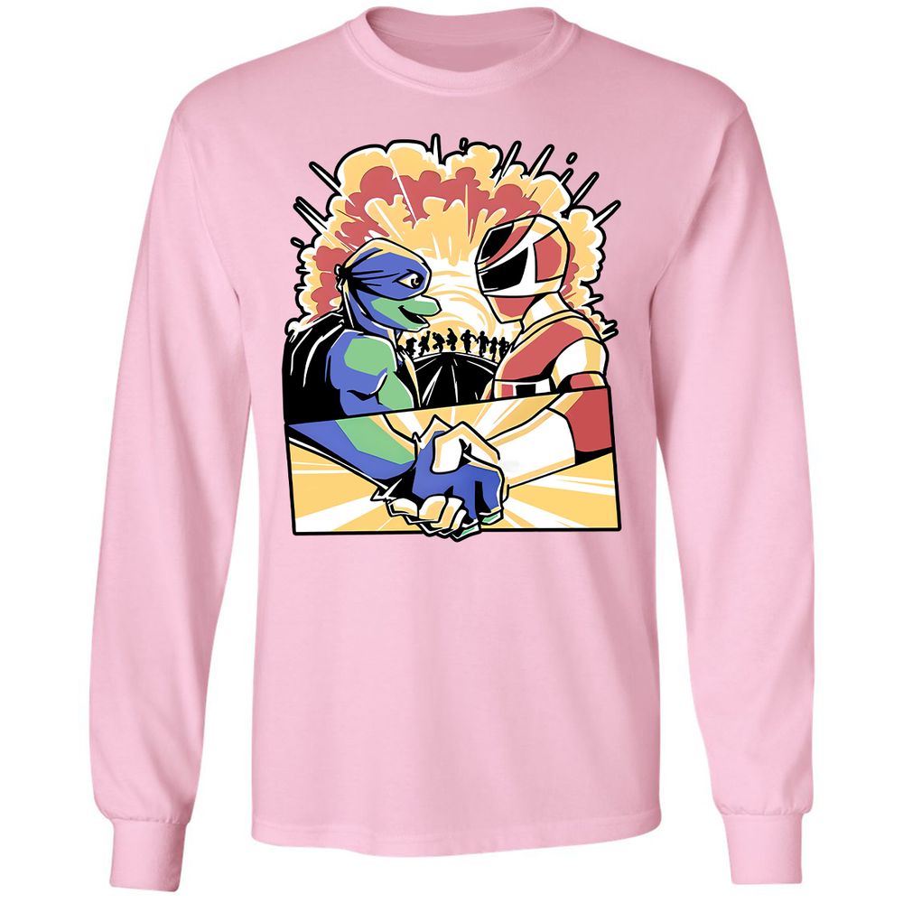 Long Sleeve T-Shirt - QM3DBSD3 - Light Pink - 3