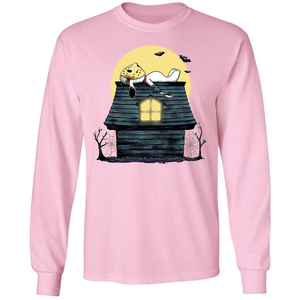 Long Sleeve T-Shirt - CFBQMQJG - Light Pink - 3
