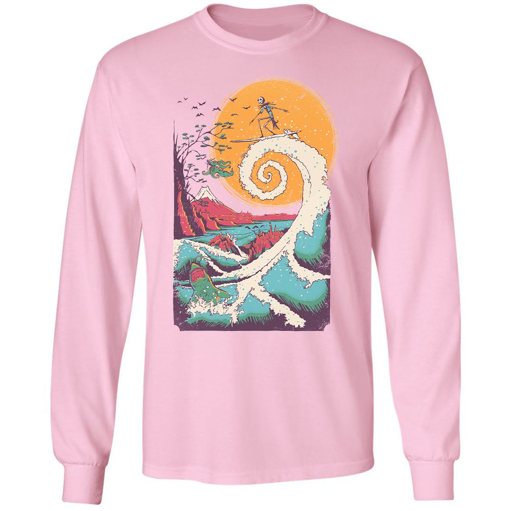 Long Sleeve T-Shirt - GDJZQMVY - Light Pink - 3