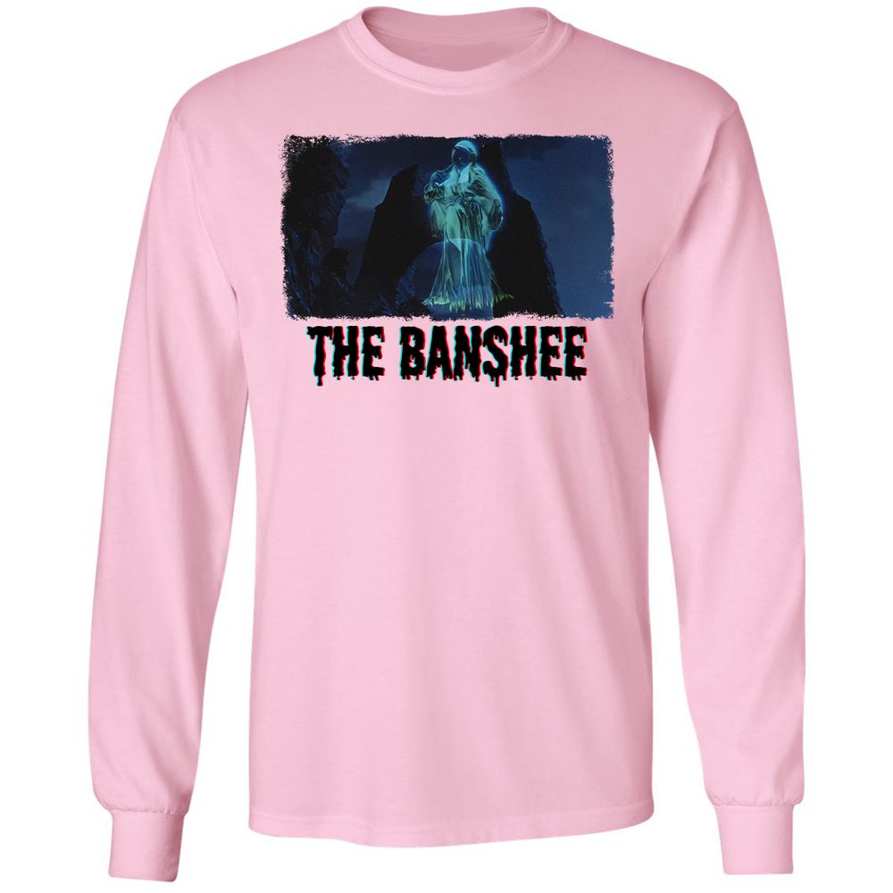 Long Sleeve T-Shirt - QYQZNLNL - Light Pink - 3