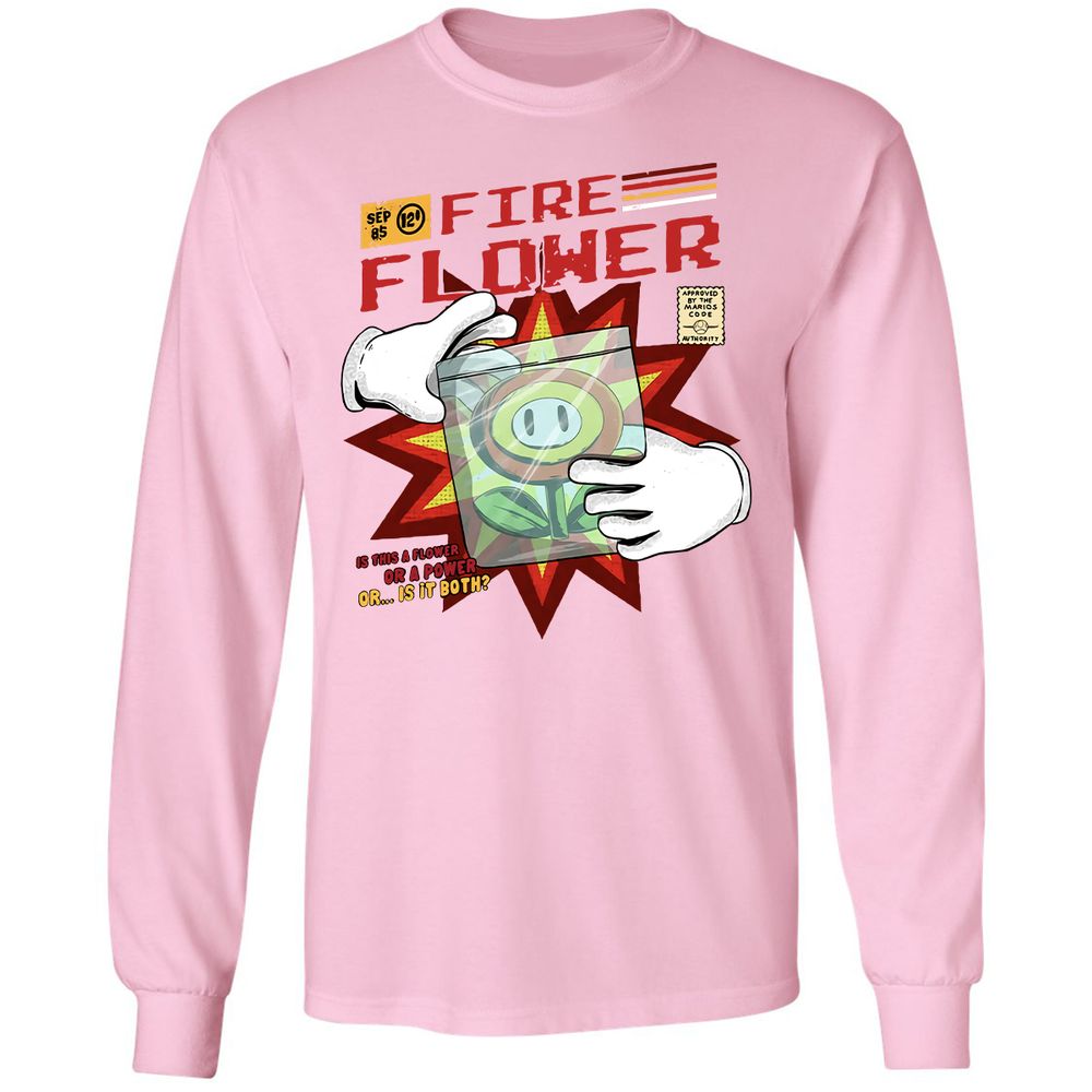 Long Sleeve T-Shirt - ANVK3B6Z - Light Pink - 3
