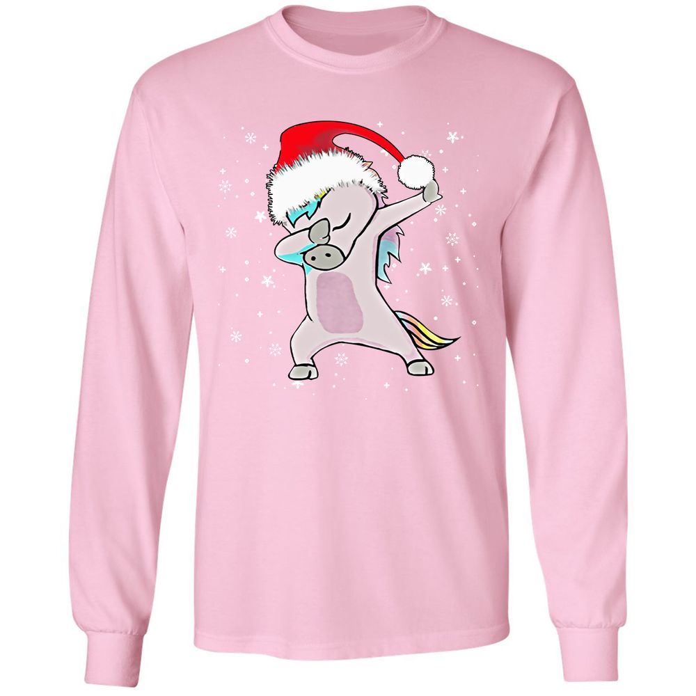 Long Sleeve T-Shirt - HN5HP4SJ - Light Pink - 3
