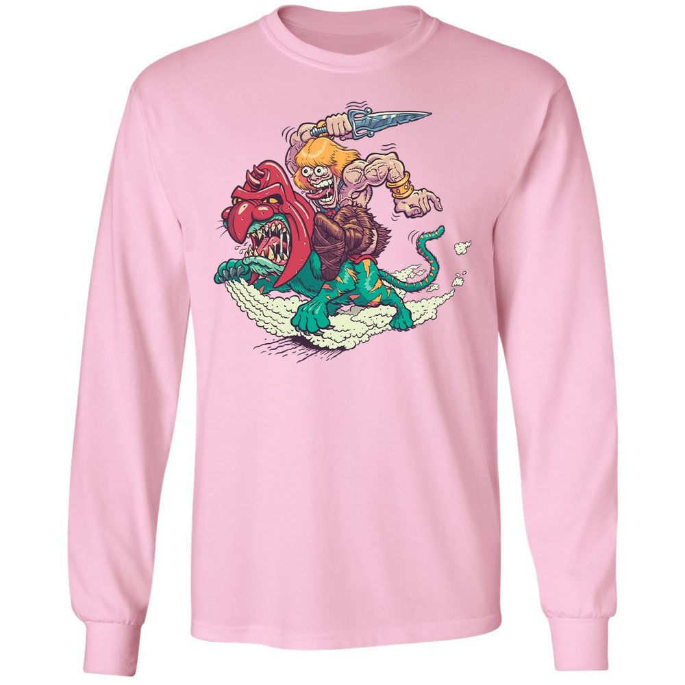 Long Sleeve T-Shirt - YTJ3F57W - Light Pink - 3