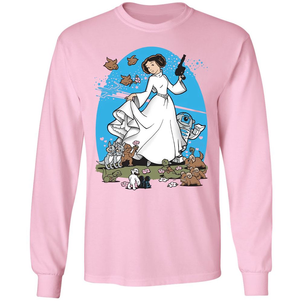 Long Sleeve T-Shirt - J5PMXZYM - Light Pink - 3