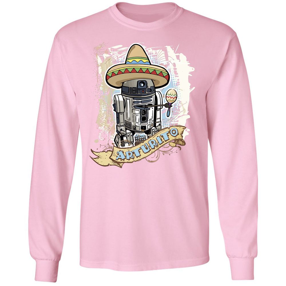 Long Sleeve T-Shirt - WHNPWQCC - Light Pink - 3