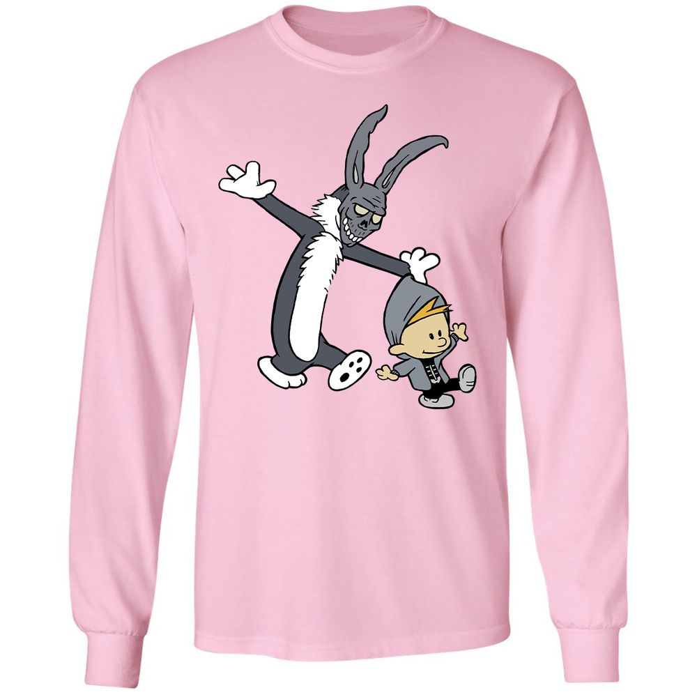 Long Sleeve T-Shirt - VTJN93HQ - Light Pink - 3