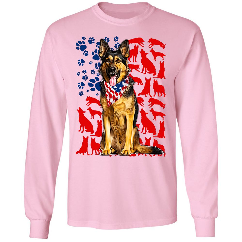 Long Sleeve T-Shirt - JUSGPTV1 - Light Pink - 3