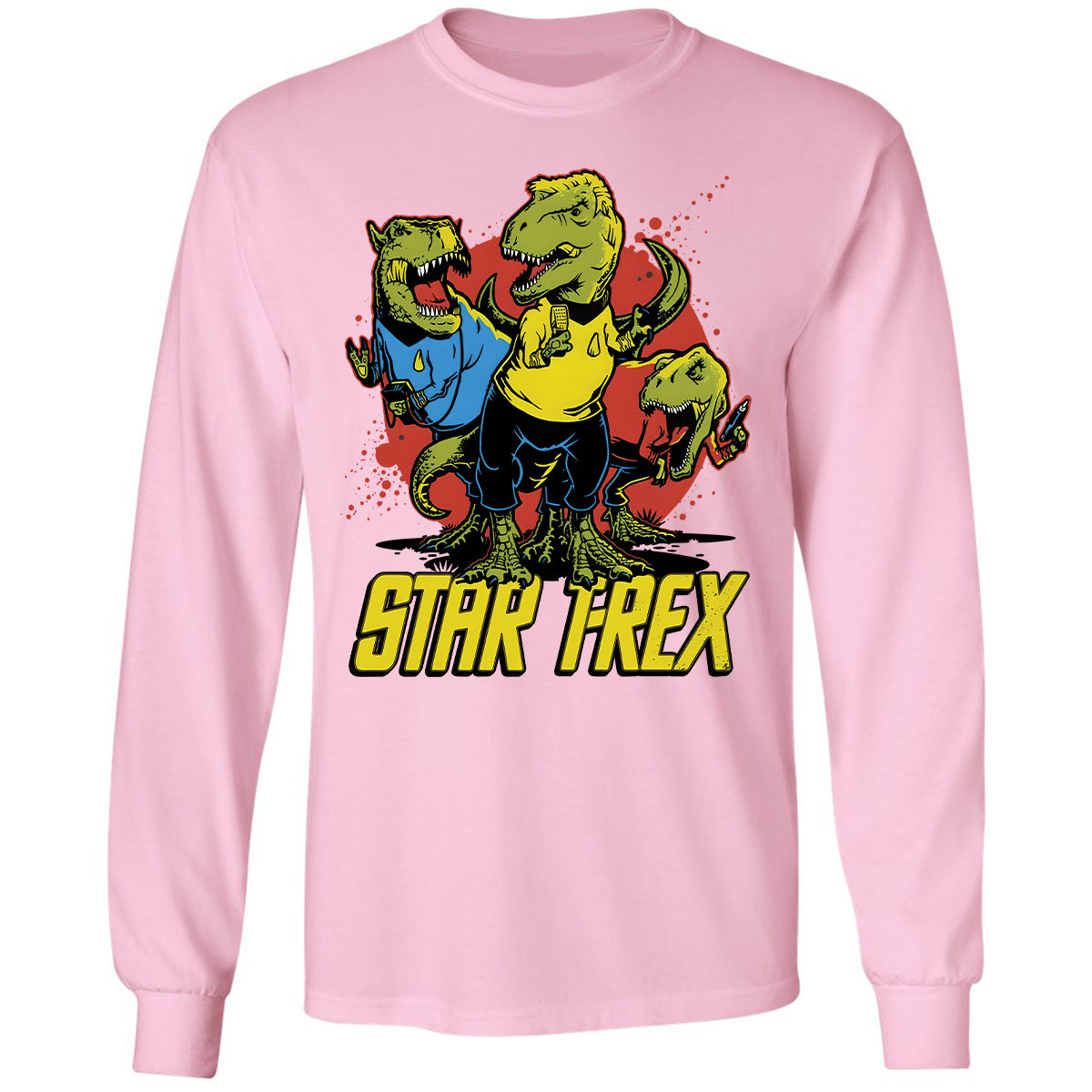 Long Sleeve T-Shirt - M5W7BJFZ - Light Pink - 3