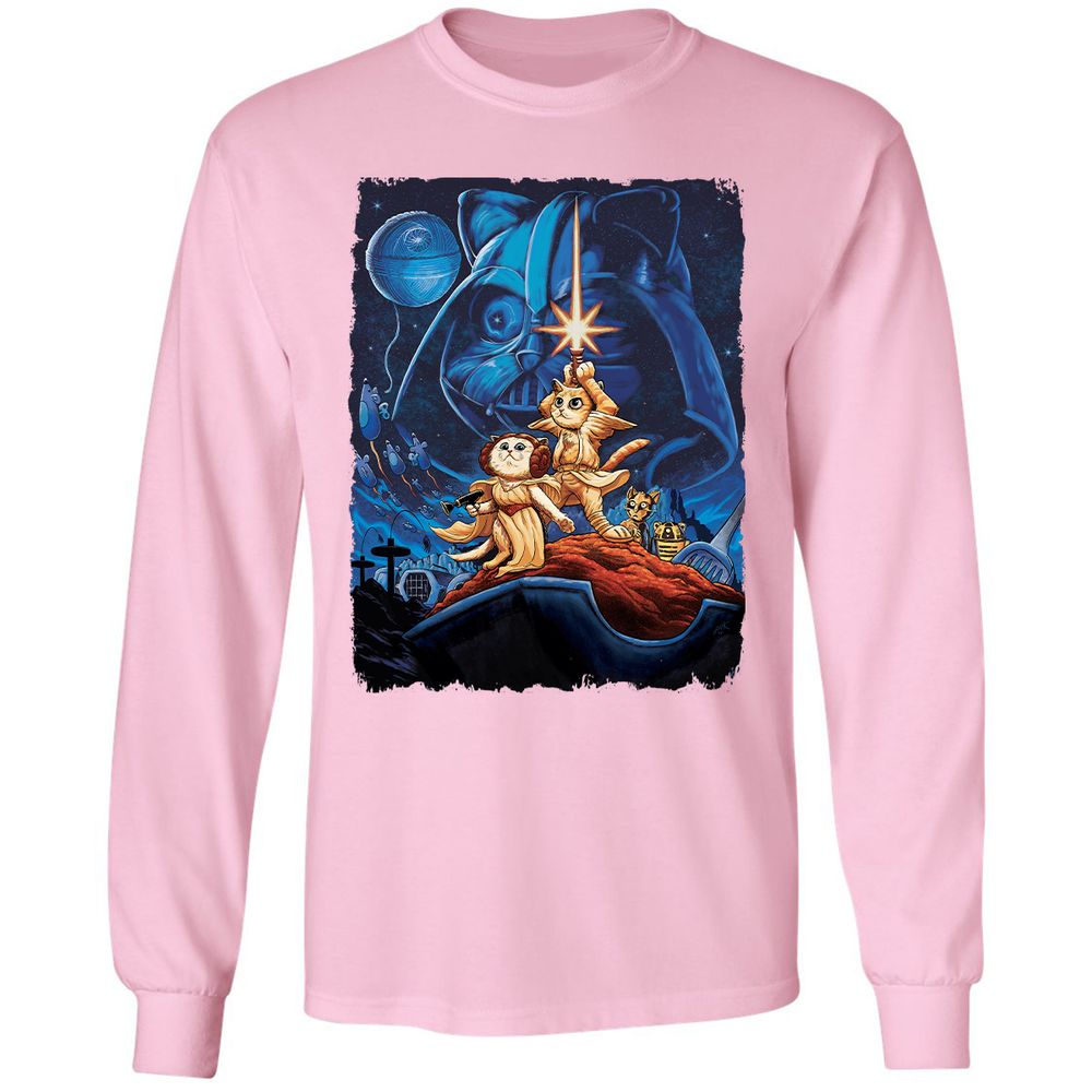 Long Sleeve T-Shirt - BX7Y6H8Y - Light Pink - 3