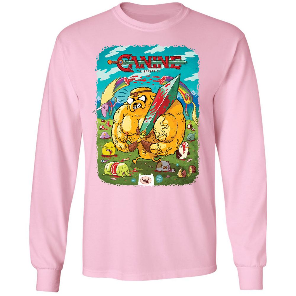 Long Sleeve T-Shirt - JU34GMNQ - Light Pink - 3