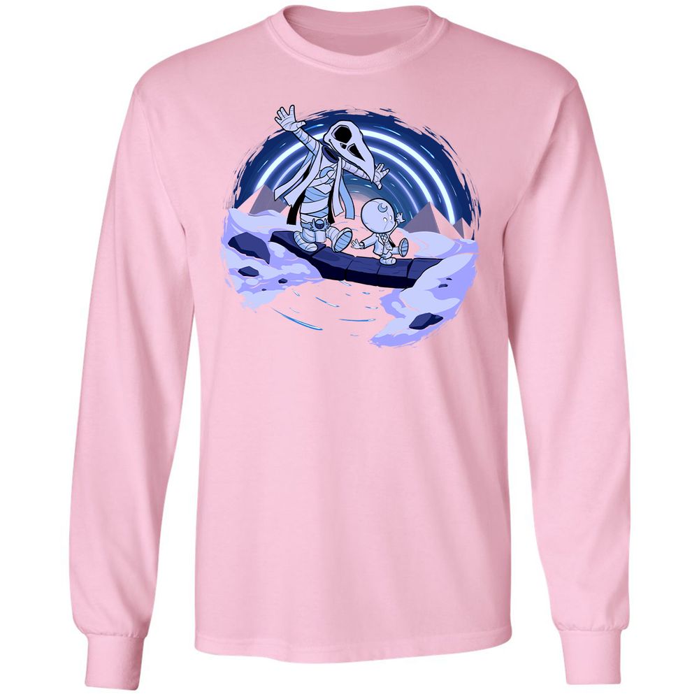 Long Sleeve T-Shirt - B9Y4VE1X - Light Pink - 3