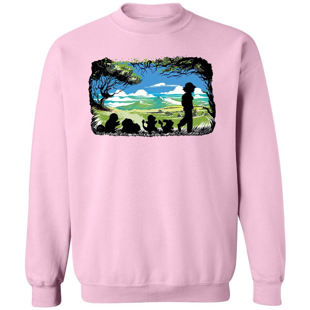 Classic Unisex Sweatshirt - C3Y9D6QF - Light Pink - 3