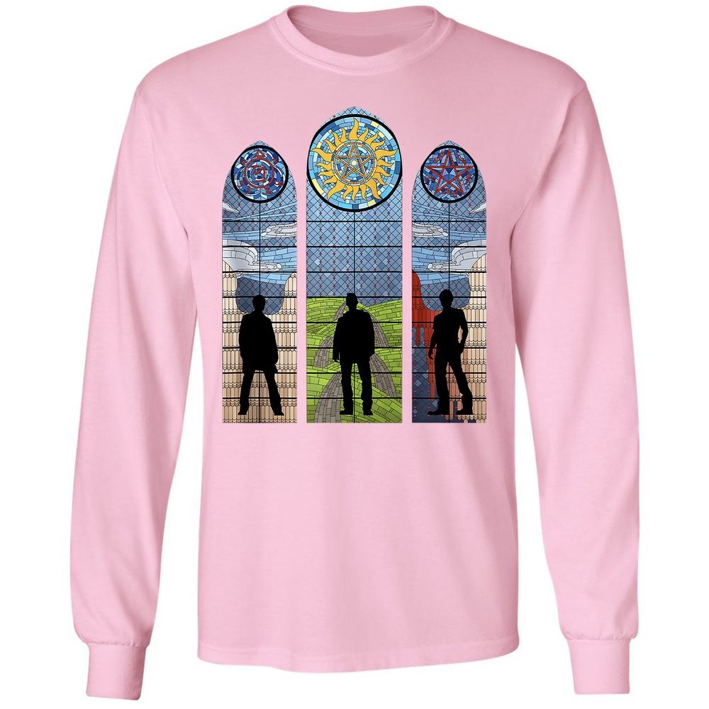 Long Sleeve T-Shirt - YDJK9U5Y - Light Pink - 3