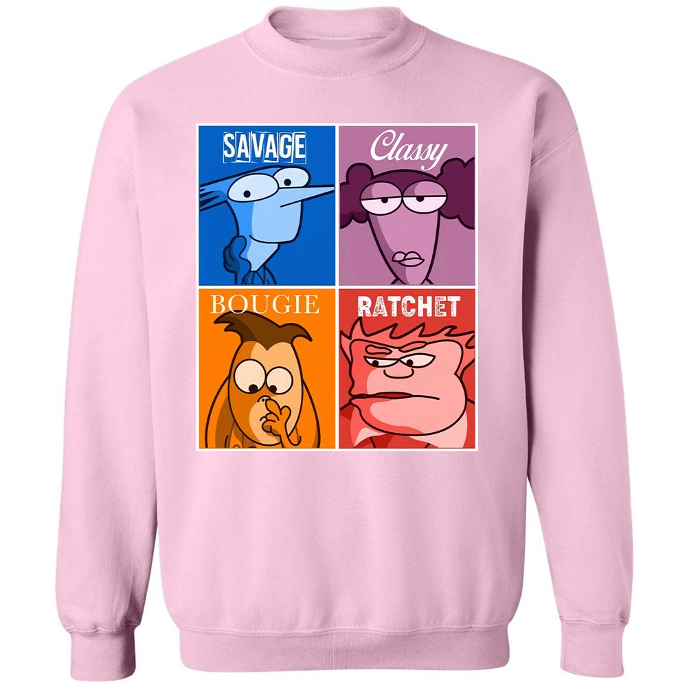 Classic Unisex Sweatshirt - 6NSDXMZ8 - Light Pink - 3