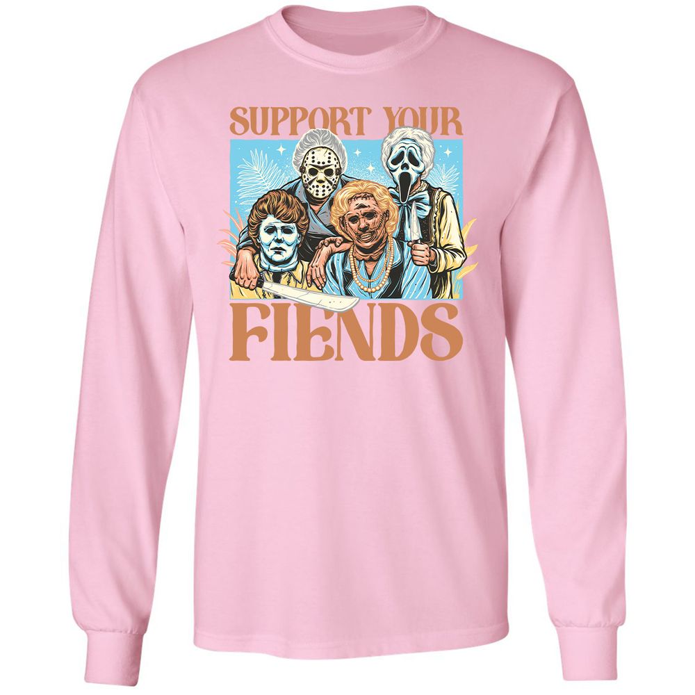 Long Sleeve T-Shirt - G8B8J5ZV - Light Pink - 3