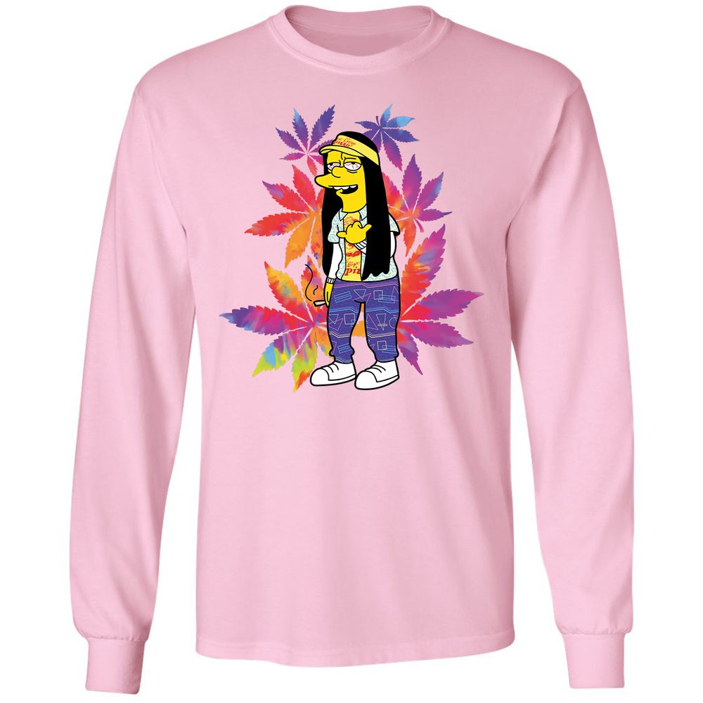 Long Sleeve T-Shirt - 5V6NKQSP - Light Pink - 3