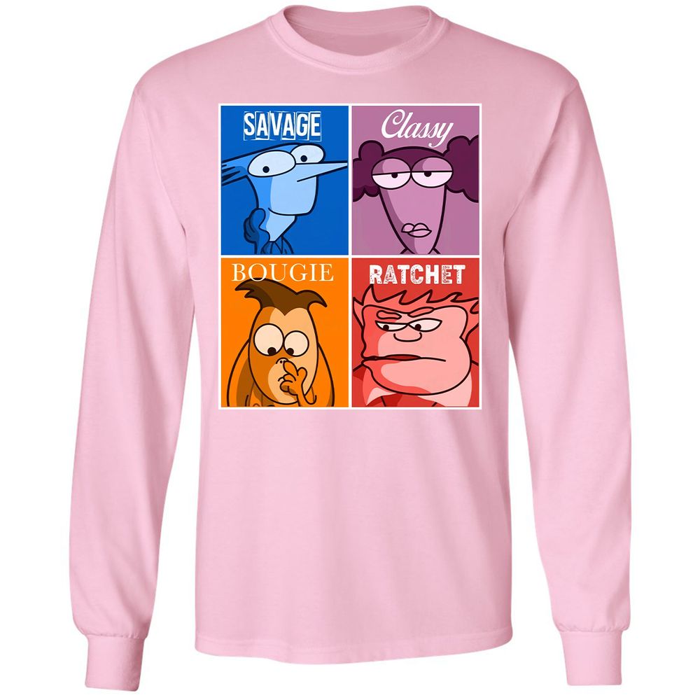 Long Sleeve T-Shirt - 2457RDYW - Light Pink - 3