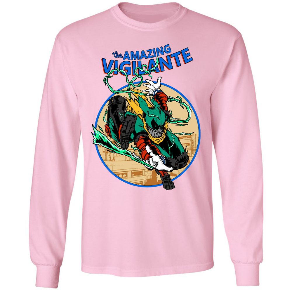 Long Sleeve T-Shirt - JH7QE9KF - Light Pink - 3