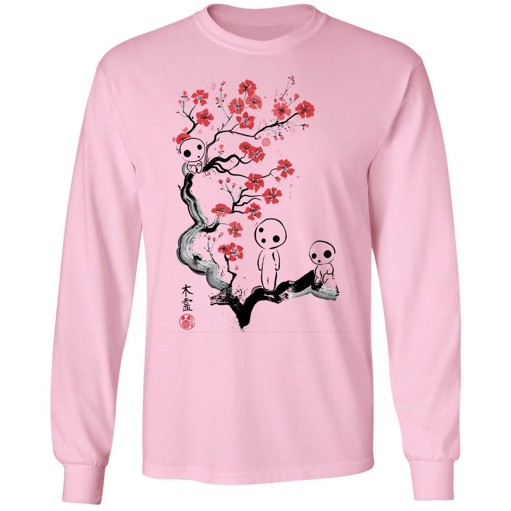 Long Sleeve T-Shirt - JPNJ3HU7 - Light Pink - 3