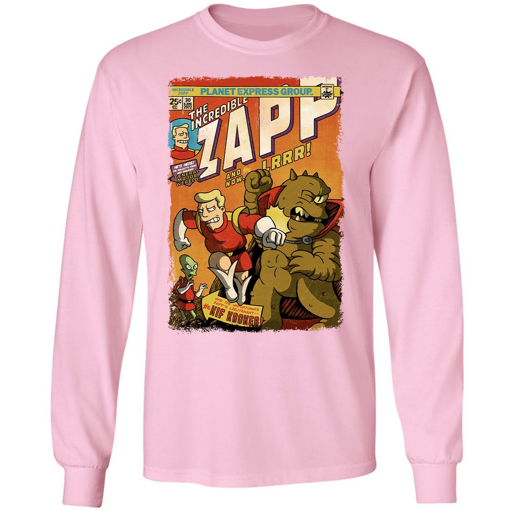 Long Sleeve T-Shirt - YUZULA7R - Light Pink - 3