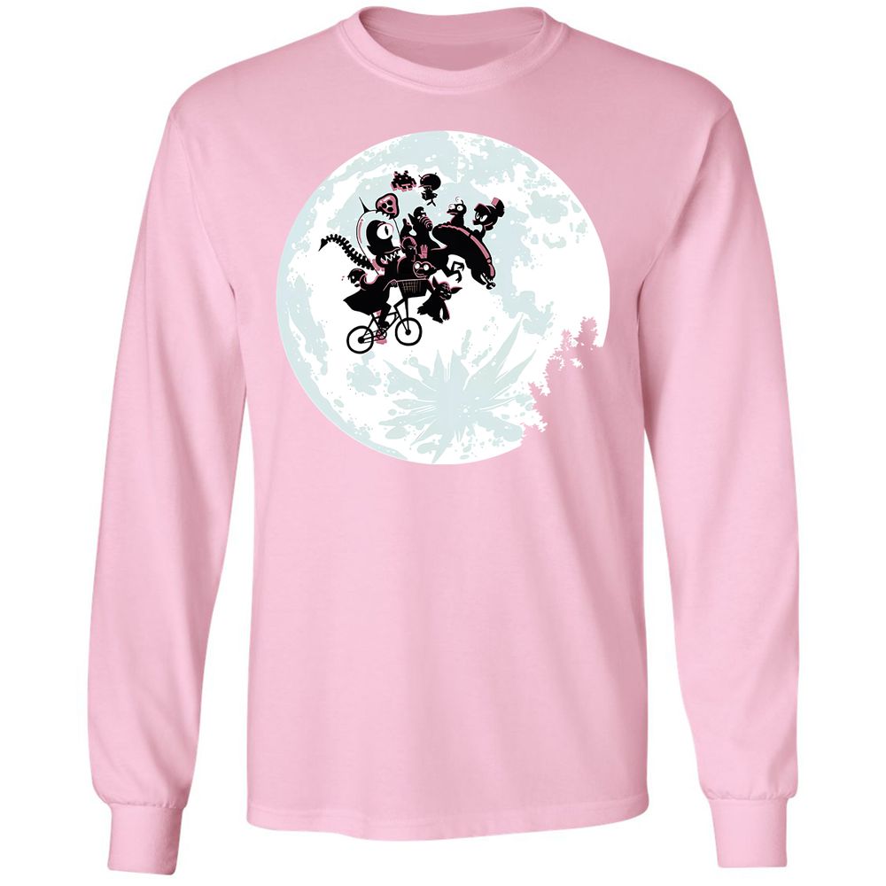Long Sleeve T-Shirt - EKCHF856 - Light Pink - 3