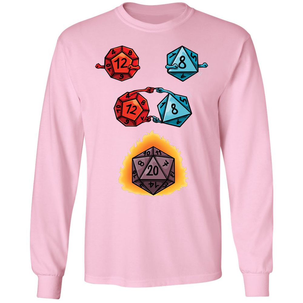 Long Sleeve T-Shirt - YUVQ2WWD - Light Pink - 3