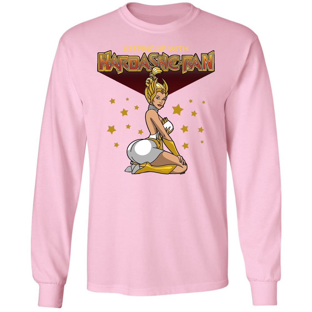 Long Sleeve T-Shirt - YSKKKVWY - Light Pink - 3