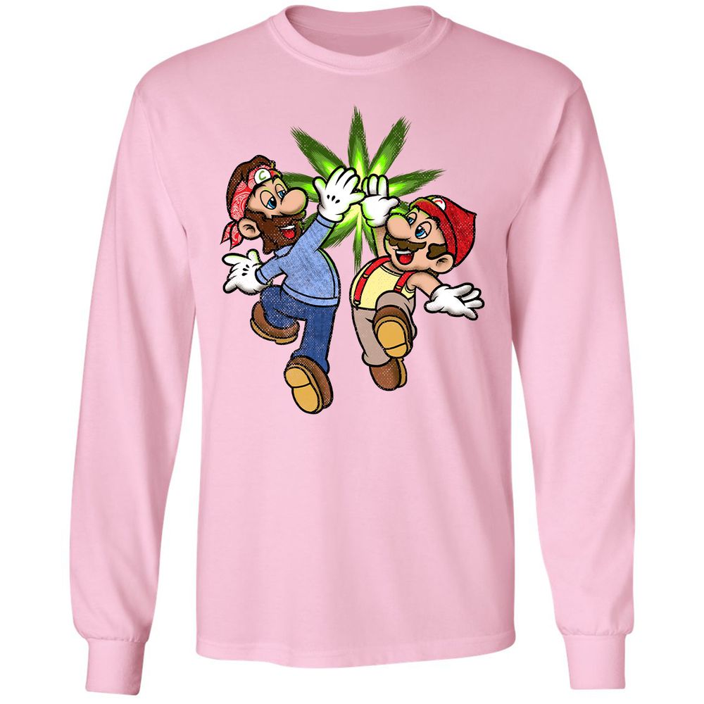 Long Sleeve T-Shirt - DJRV7U4Z - Light Pink - 3