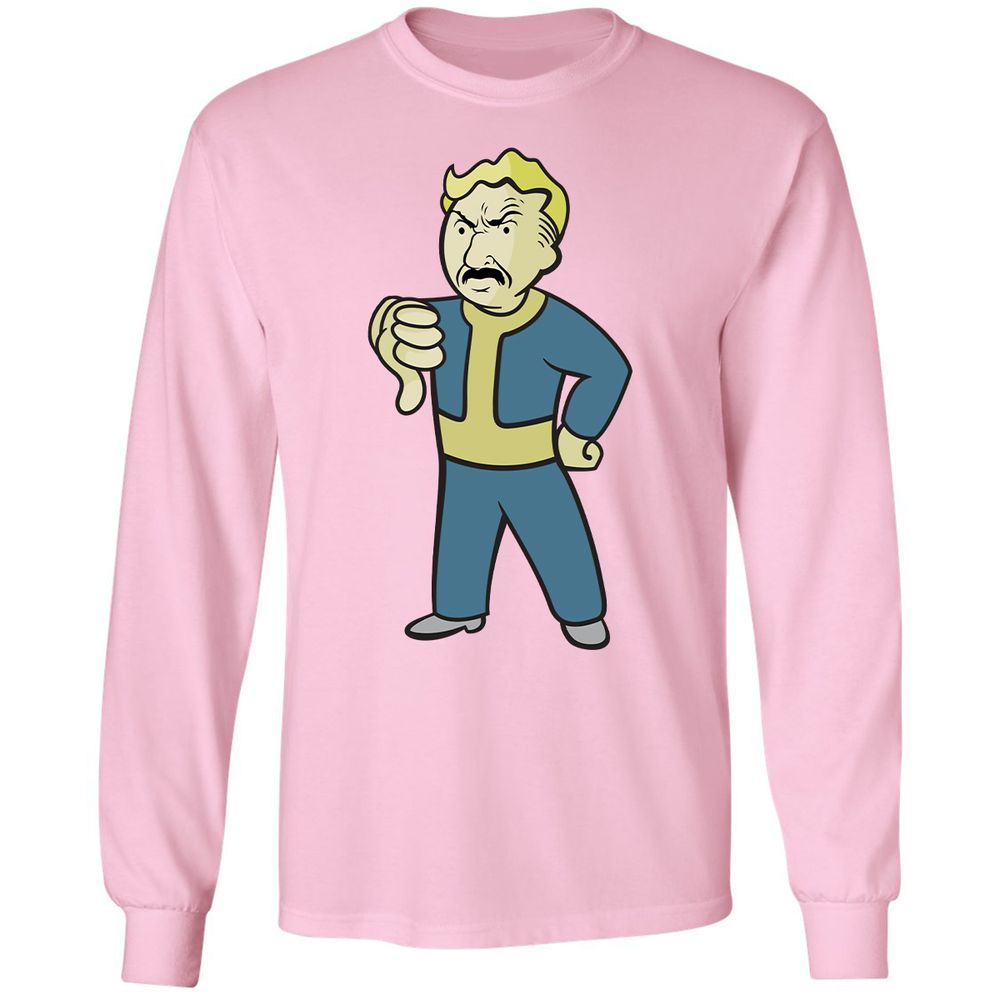 Long Sleeve T-Shirt - VA8NZQJ3 - Light Pink - 3