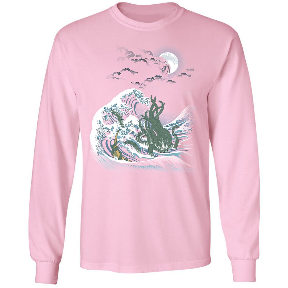 Long Sleeve T-Shirt - V4DF5ETL - Light Pink - 3