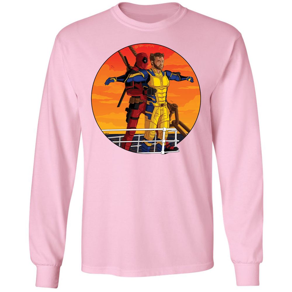 Long Sleeve T-Shirt - BL9FACRX - Light Pink - 3