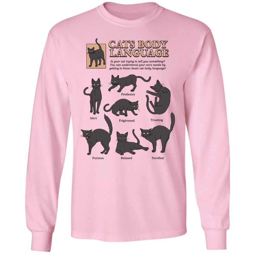 Long Sleeve T-Shirt - WLM4MV9J - Light Pink - 3