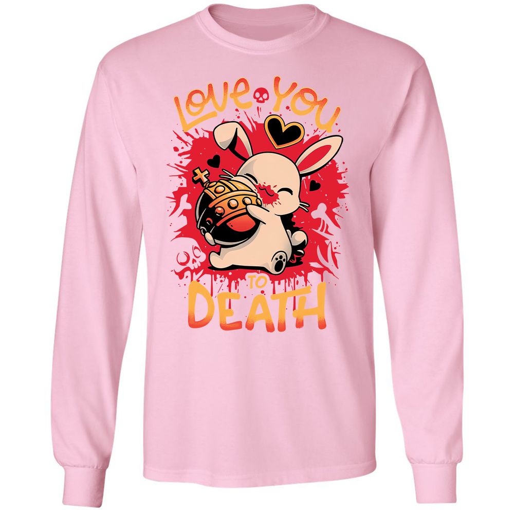 Long Sleeve T-Shirt - 1X7NL3FJ - Light Pink - 3