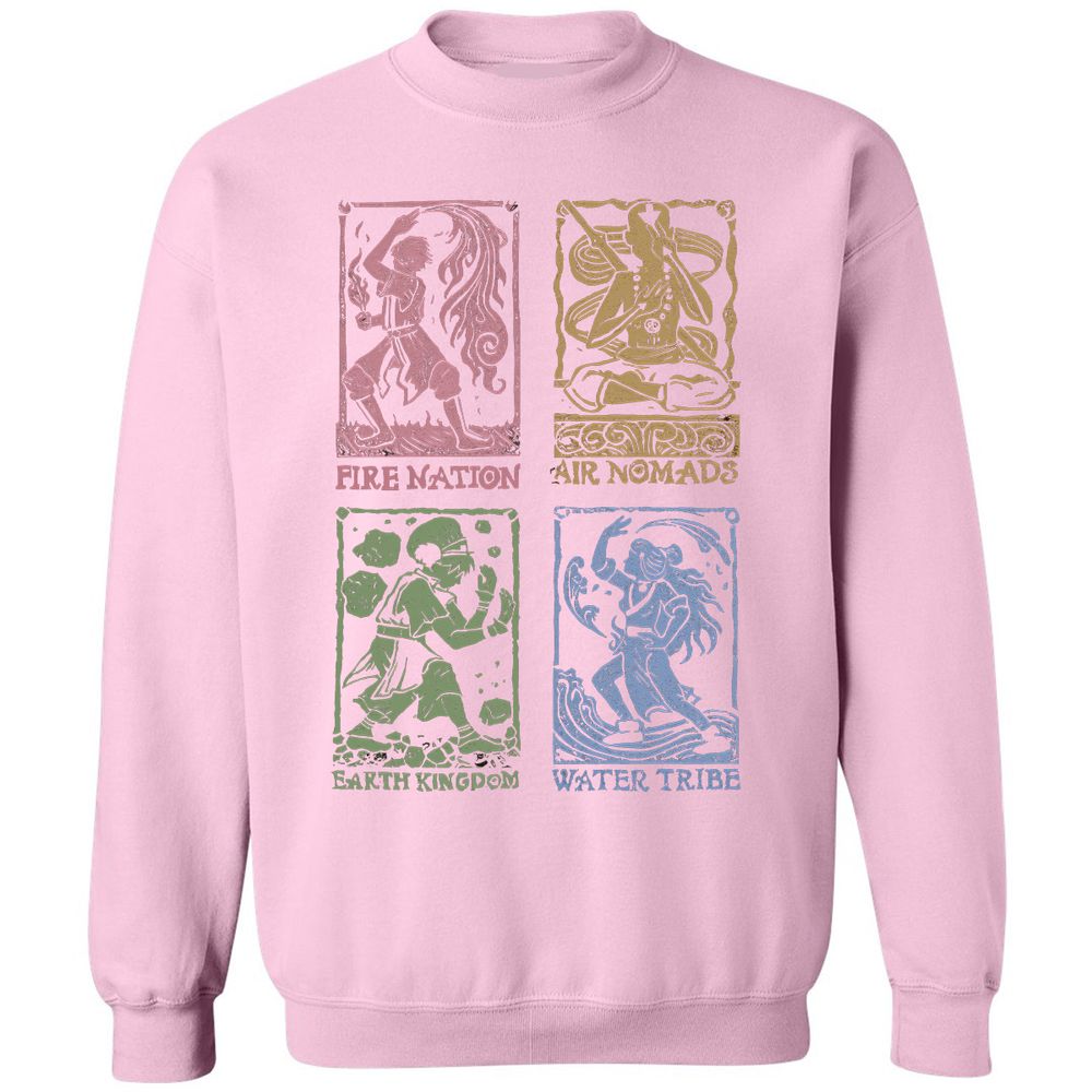 Classic Unisex Sweatshirt - 9FCHMADU - Light Pink - 3