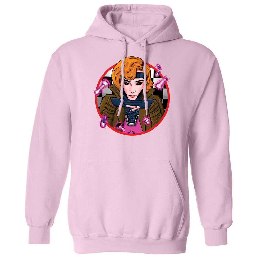 Classic Unisex Hoodie - X94Q9HJU - Light Pink - 3